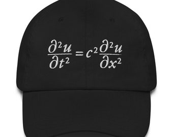 Wave Equation Dad Hat, Physics Cap