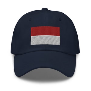 Embroidered Flag of Indonesia Dad Hat Baseball Cap