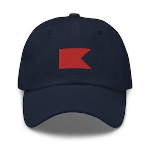 Bandera náutica bordada Banderas de señal marítima internacional, elija su número o letra(s) A-Z, gorra de béisbol para papá
