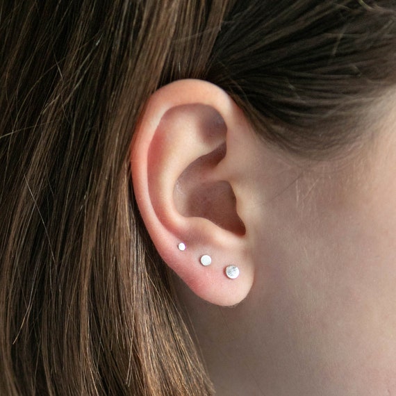 Minimalist stud earring set sale
