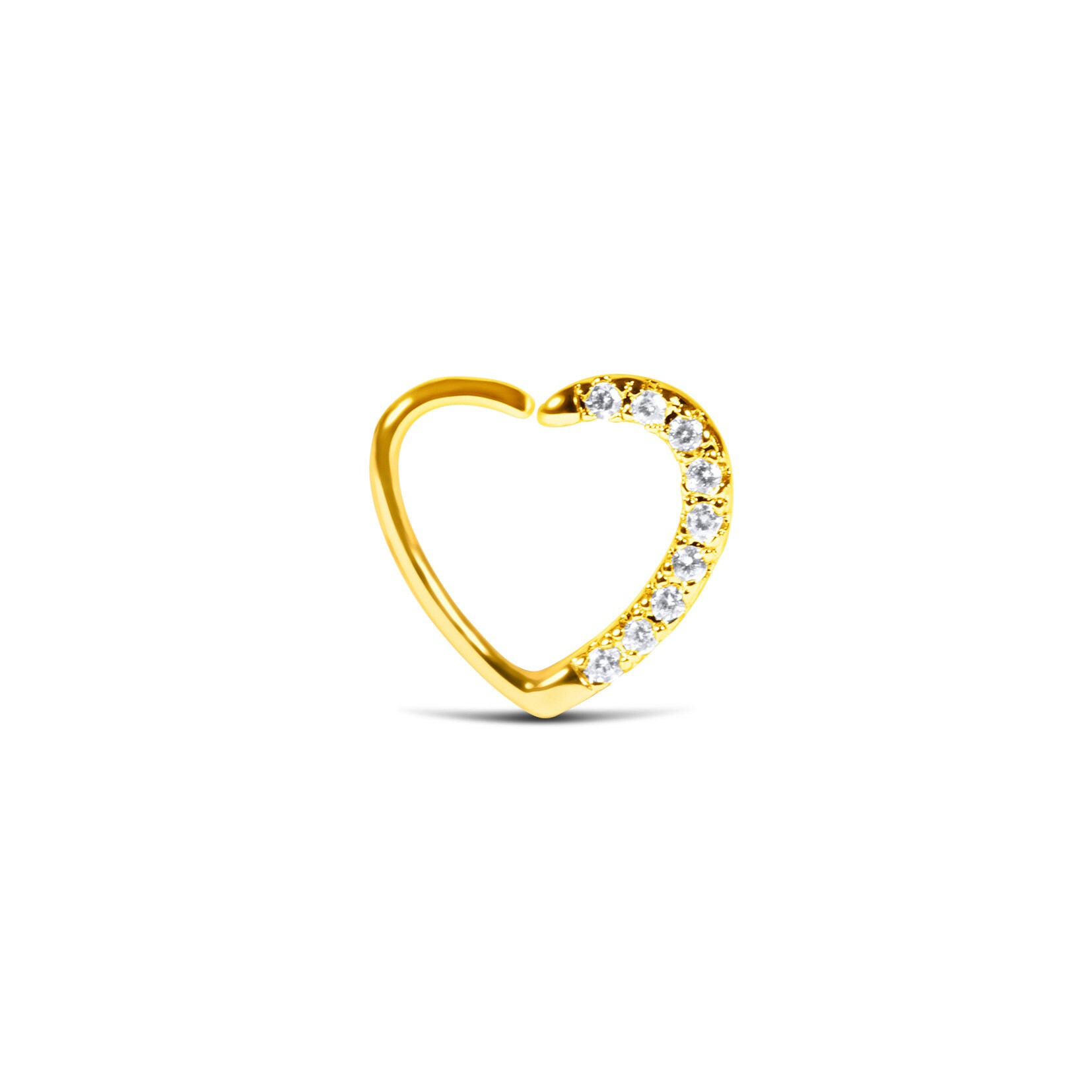 Heart Shaped Daith Earring Daith Bendable Hoop Nose Ring - Etsy