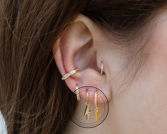 2/6/10 Piece Flower Charm Earrings, Earring Findings for Jewelry Making,  Leaf Charm Earrings, Findings for Jewelry, 25 X 18mm 64 