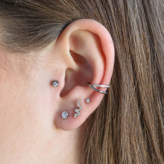 Tragus Piercing Trilogy Mini Hoop Tragus Hoop Cartilage 