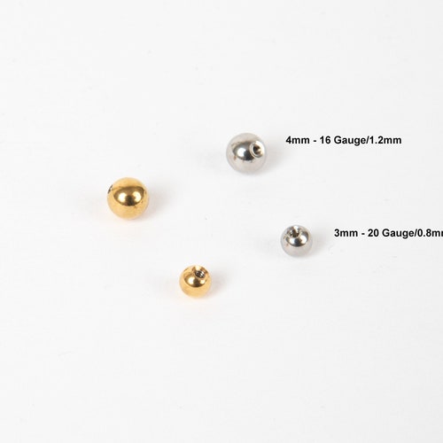 Spare Ball Backs in Various Sizes Earring Back Ball Back Etsy