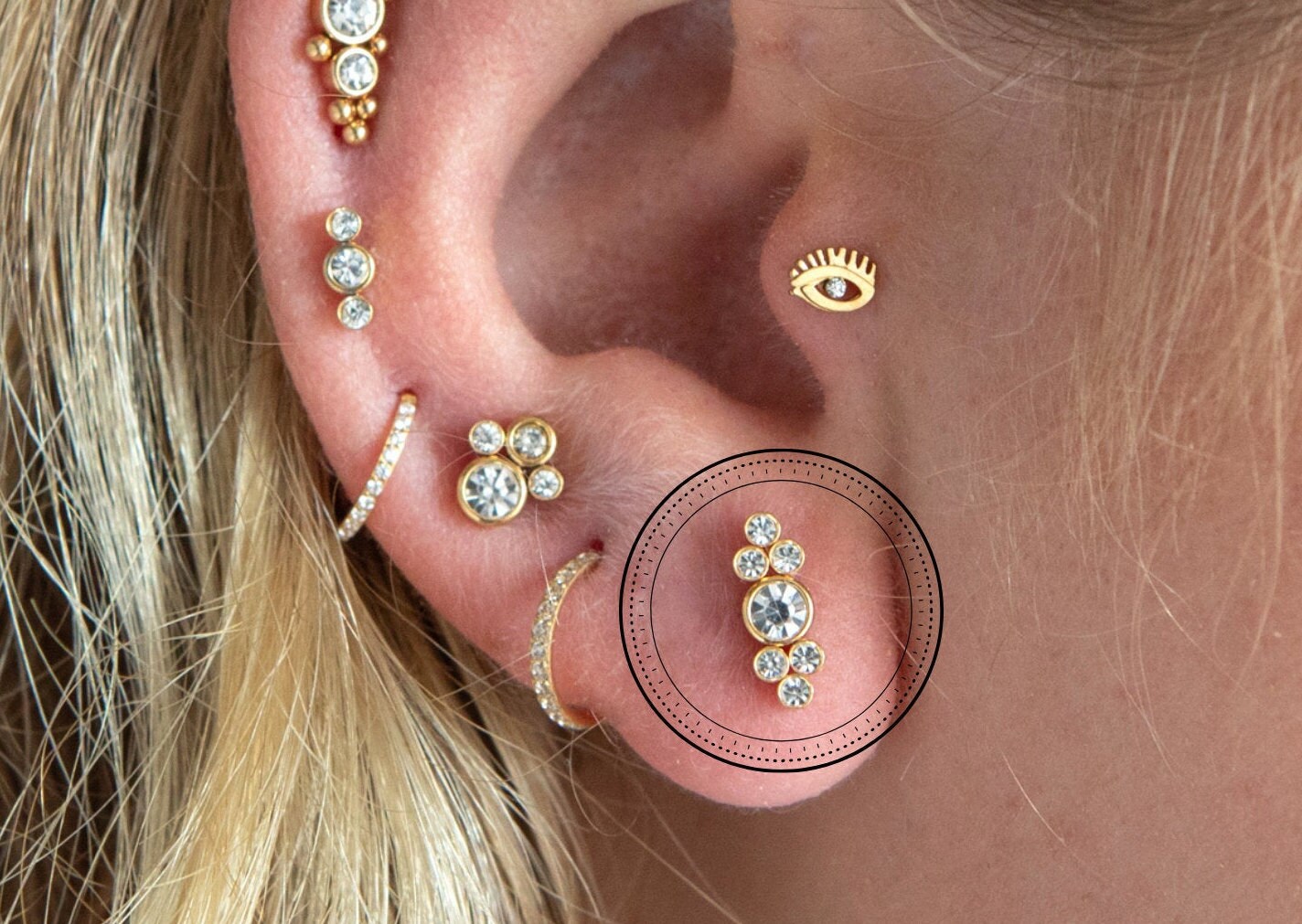 Screw Back Earring Helix Piercing Helix Stud Helix Tragus Etsy UK