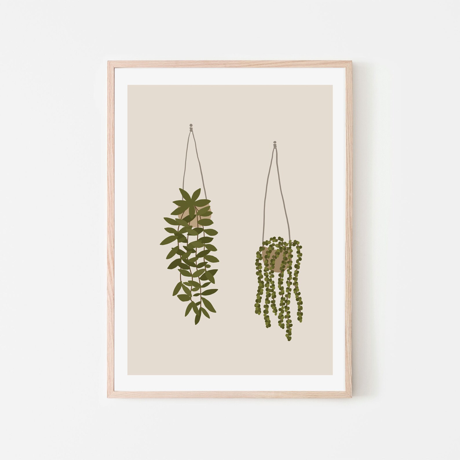 Hanging Plants Printable Wall Art, House Plant Print, Plant Wall Art, Botanical Poster, Plant ...