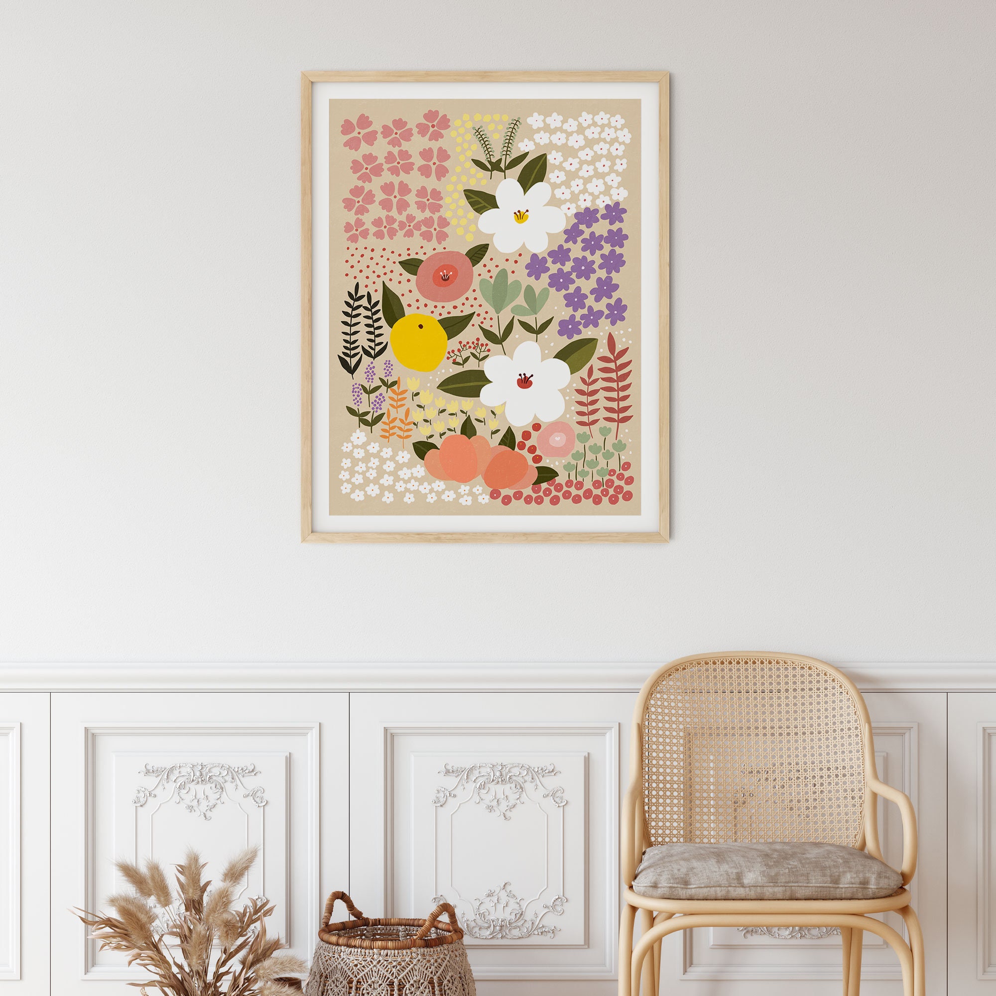 Floral Art Print Botanical Wall Art Flower Print Flower | Etsy
