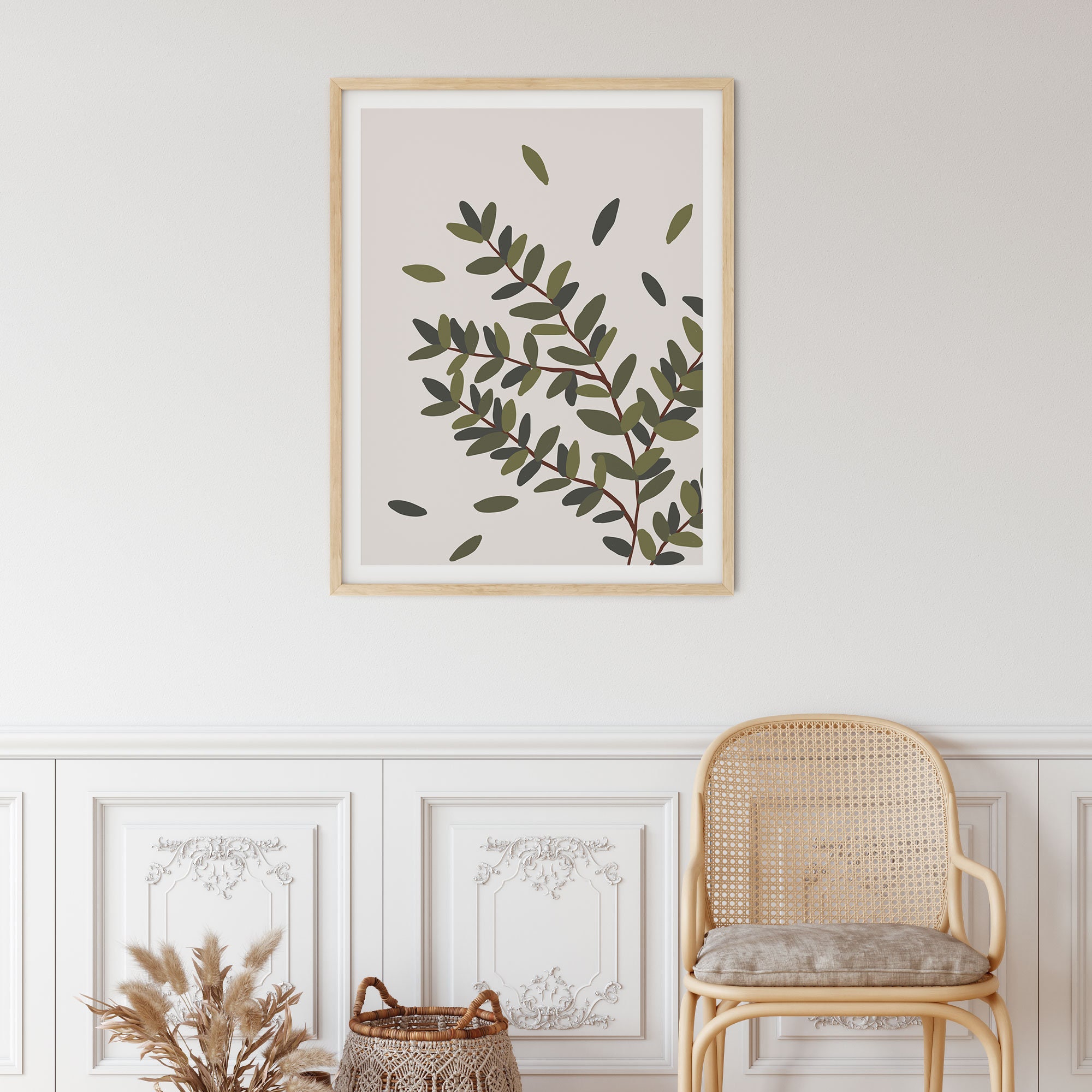 Modern Plant Printable Wall Art House Plant Print Plant Wall Etsy