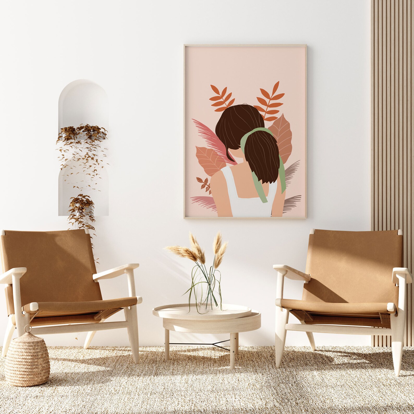 Modern Woman Wall Art Valentine Day Gift Abstract Print Etsy