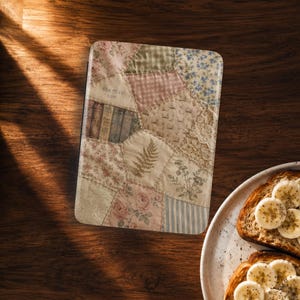 Chapter One Patchwork Kindle Colorsoft Case | Vintage Bookish Paperwhite 12th 11th Gen | Hand Strap 7" 6.8" 6" Book Gift
