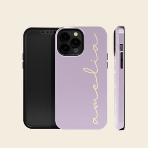 Personalized Case for iPhone 14 13 12 11 Plus Pro Max Mini, Pixel 7, Galaxy S22 S21 S20 Ultra Plus, Custom Cursive Handwritten Script Name
