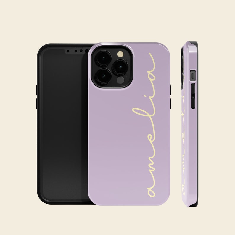 Personalized Case for iPhone 14 13 12 11 Plus Pro Max Mini, Pixel 7, Galaxy S22 S21 S20 Ultra Plus, Custom Cursive Handwritten Script Name