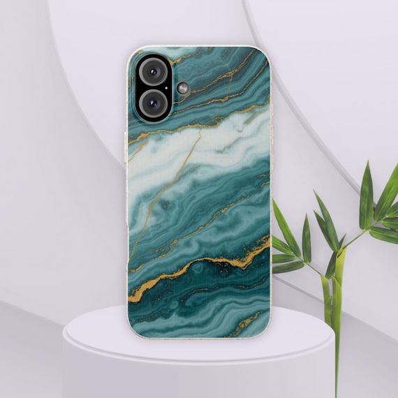 Minimalist Compostable Phone Case, Marbled Eco Friendly Bamboo Cover for iPhone 16, 15, 14, 13, 12 100% Biodegradable & Vegan Gift for Her Minimalist Compostable Phone Case, Marbled Eco Friendly Bamboo Cover for iPhone 16, 15, 14, 13, 12 100% Biodegradable & Vegan Gift for Her