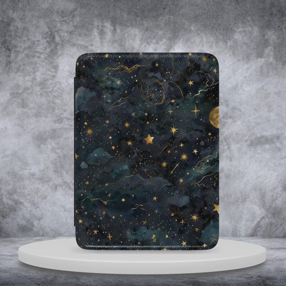 Celestial Kindle Paperwhite 7” 12th Gen 2024 Case with Hand Strap Starry Kindle Signature Edition Colorsoft Protective Flip Leather Cover