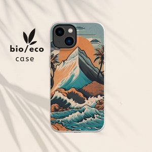 Biodegradable Case for iPhone 15 Pro Max Mini 16 15 14 13 12 11 SE, Eco Friendly Compostable Bamboo Cover Galaxy S25 S24 S23 S22 Ultra Plus