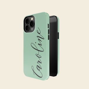 Personalized Case for iPhone 14 13 12 11 Plus Pro Max Mini, Pixel 7, Galaxy S22 S21 S20 Ultra Plus, Custom Cursive Handwritten Script Name