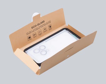 45% Recycled Tempered Glass iPhone Screen & Camera Lens Protector | Eco-Friendly, 9H Hardness