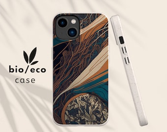 Coque de portable biodégradable et compostable | Pour iPhone 15 14 13 12 11 Pro Max Plus Mini iPhone SE | Pour Samsung Galaxy S23 S22 S21