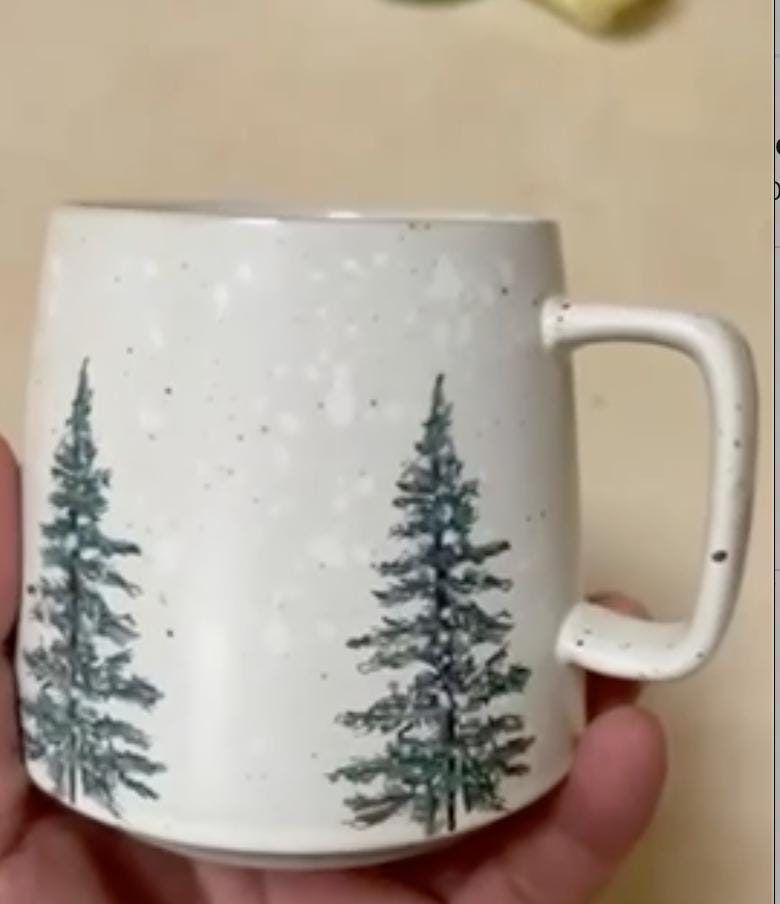 Green Trees Stoneware Mug main image 0