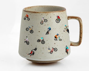 Mt. Biker Trails Stoneware Adventure Mug
