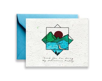 Best Friend Greeting Card // Wildflower Seed Paper // Eco-Friendly || Valentines Day Greeting Card
