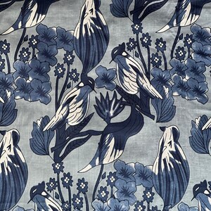 Tissu en coton indien, l'yard, bel oiseau imprimé, pyjama personnalisé, couture tissu pour rideaux, décoration d'intérieur, tapisserie d'ameublement,