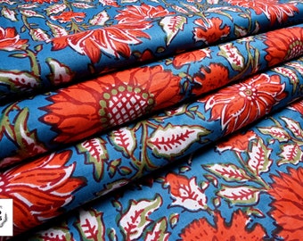 Crafted Comfort: Indian Block Print Cotton Voile for Sewing and Crafting