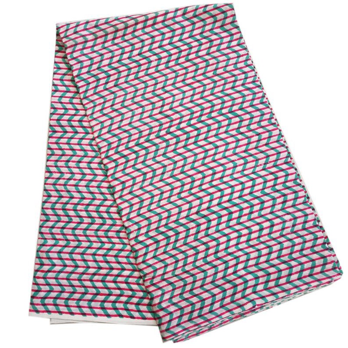 100 Cotton Fabric Cotton Knit Fabric Indian Handblock Print Etsy