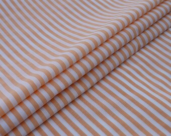 Woven Striped Apparel Fabric Pastel Cotton Blend Yardage