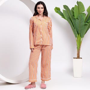 orange night suits for women