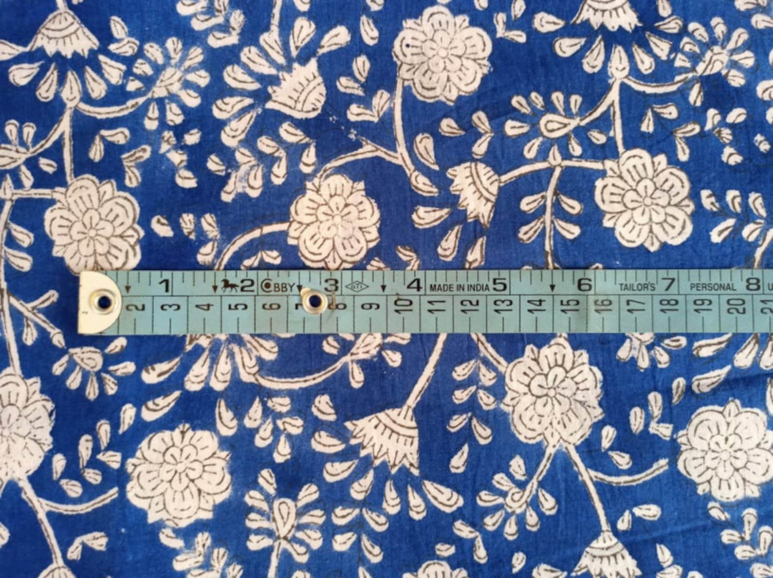 Hand Block Print Fabric Upholstery Fabric 100 Organic Etsy