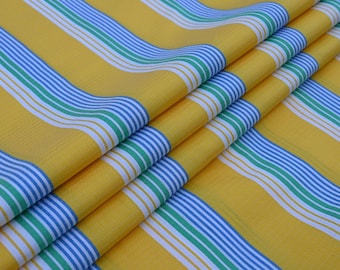 Striped Fabric by the Yard, Cotton Blend Sewing Material