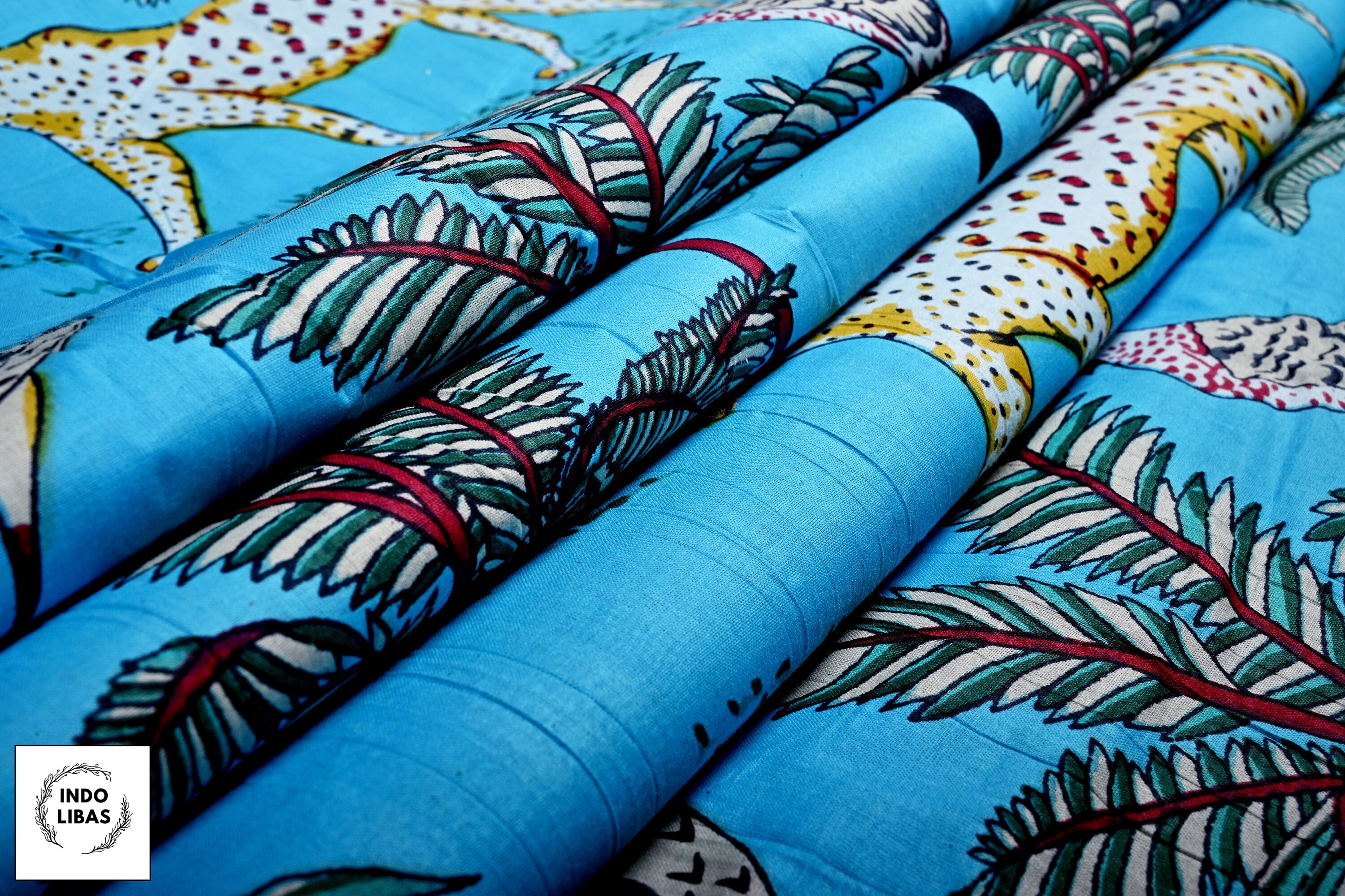 Safari Zoo African Animal Digital Print Fabric Tropical Jungle Etsy