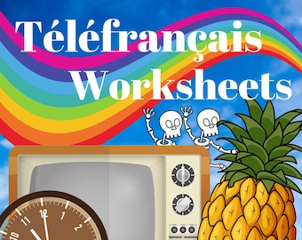 Worksheets for Téléfrançais, Beginning French Video Series (Free on YouTube) ~ Middle School, High School, Homeschool ~ Listening Practice