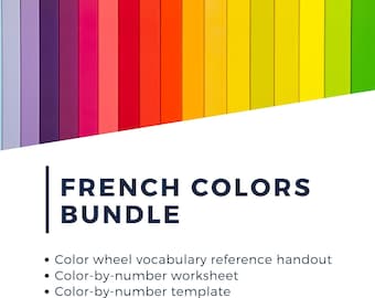 Learn Colors in French: Downloadable Activity Bundle