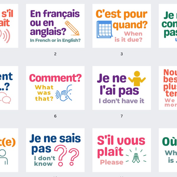 French Word Print - Etsy