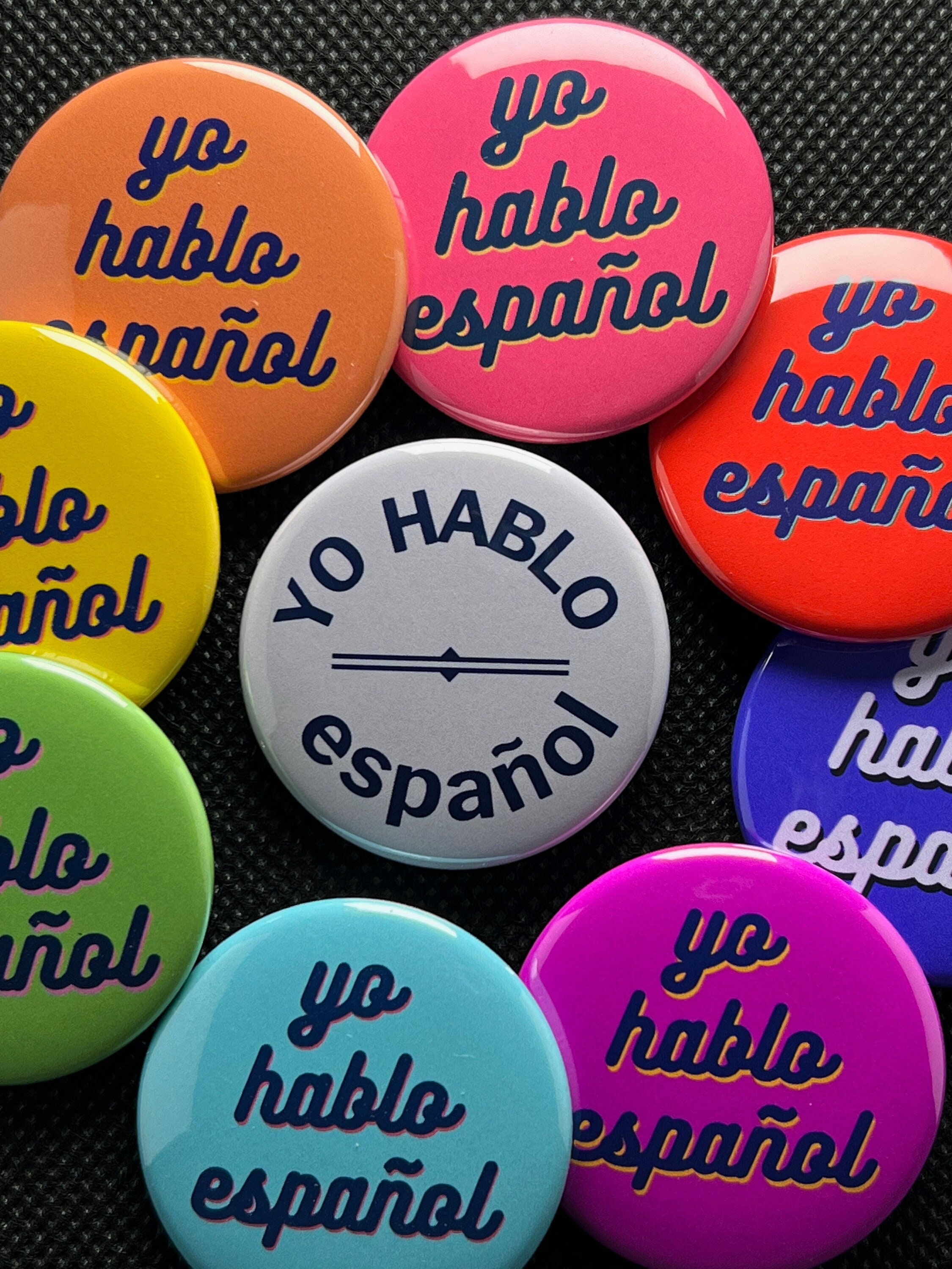 Pinback I Speak Spanish Yo Hablo Español Etsy