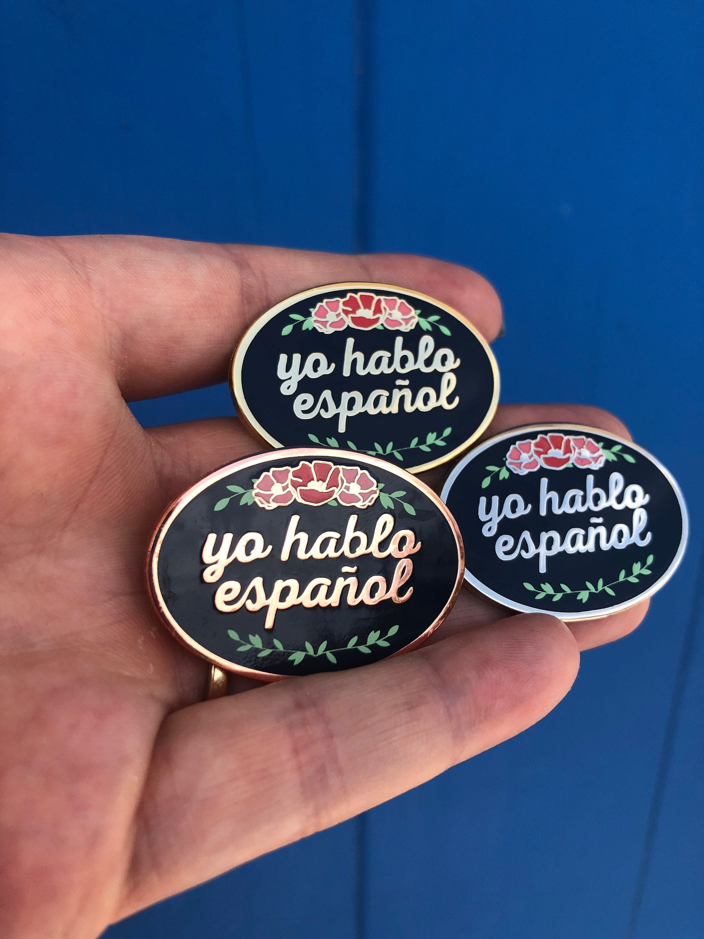 Enamel Pin: yo Hablo Español i Speak - Etsy