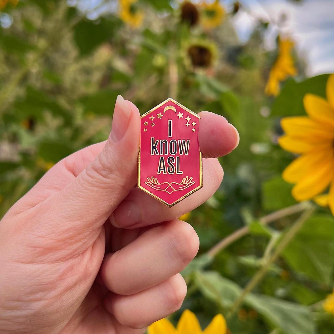 Know. Sign Enamel Pin: