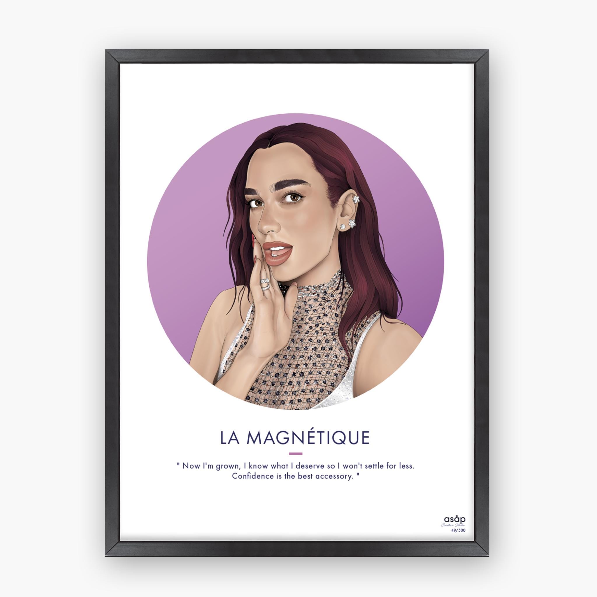 UMCHU Dua Lipa Poster décoratif sur toile sexy pour chambre à coucher 60 x 90 cm