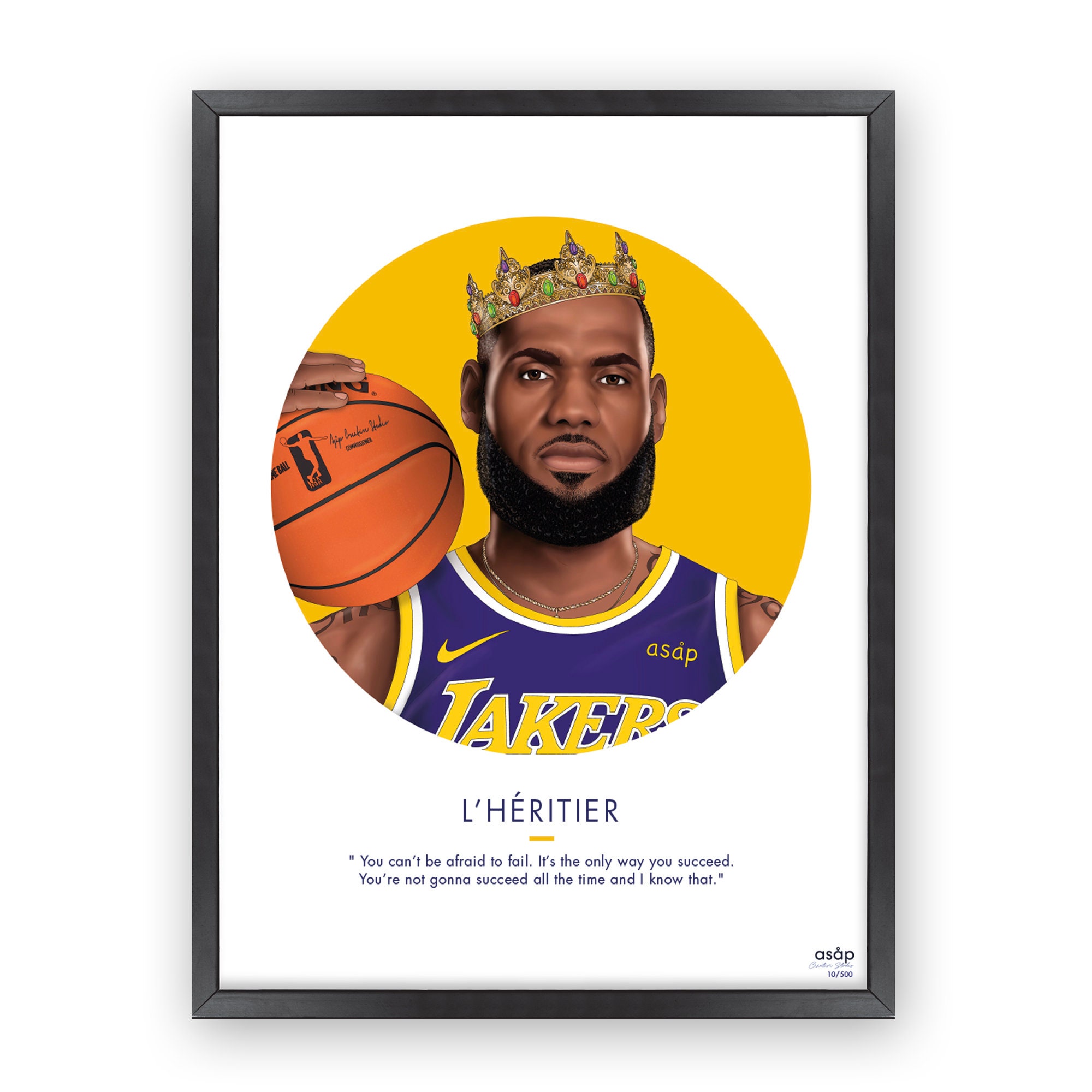 The King James - LeBron James 6 New Jersey Number Poster for Sale by  Basketball For Life