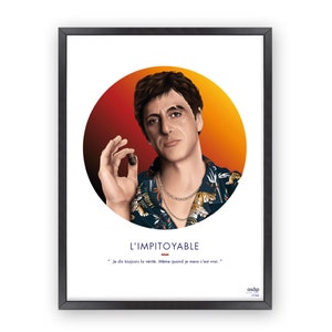 Al Pacino Poster - Scarface illustration - Tony Montana - Digital Print - Wall Art - Decoration