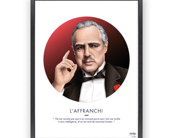 The Godfather Poster - Vito Corleone illustration - Mafia - Italy - Digital Print - Wall Art - Decoration