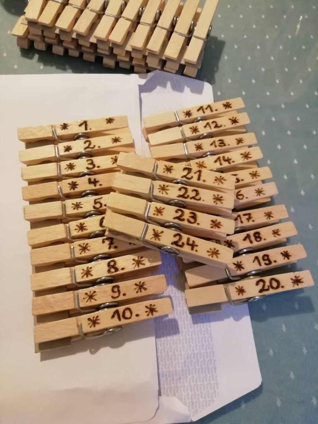 Velas De Adviento Números, Madera Natural Comprar Online