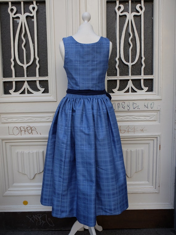 Dirndl with apron, vintage dirndl, blue, size 38 - image 6