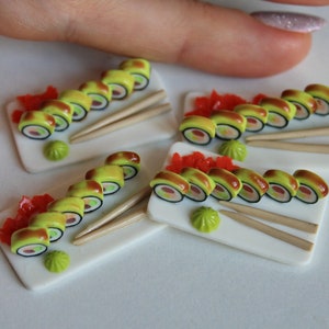 Sushi for one serving, for a doll.