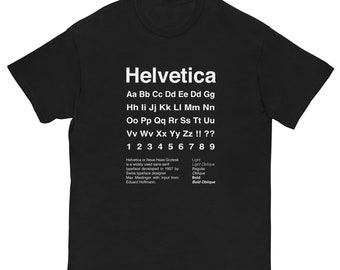 Helvetica Font T-Shirt: Graphic Design, Typography Gift