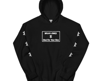 Brian Jones Died For Your Sins Hoodie: Psychic TV, COIL, Industrial Music