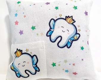Tooth Fairy Pillows for Your Child's First Lost Tooth Keepsake for Son, Daughter, Granddaughter, Grandson Gift Handmade Special Memory Decor