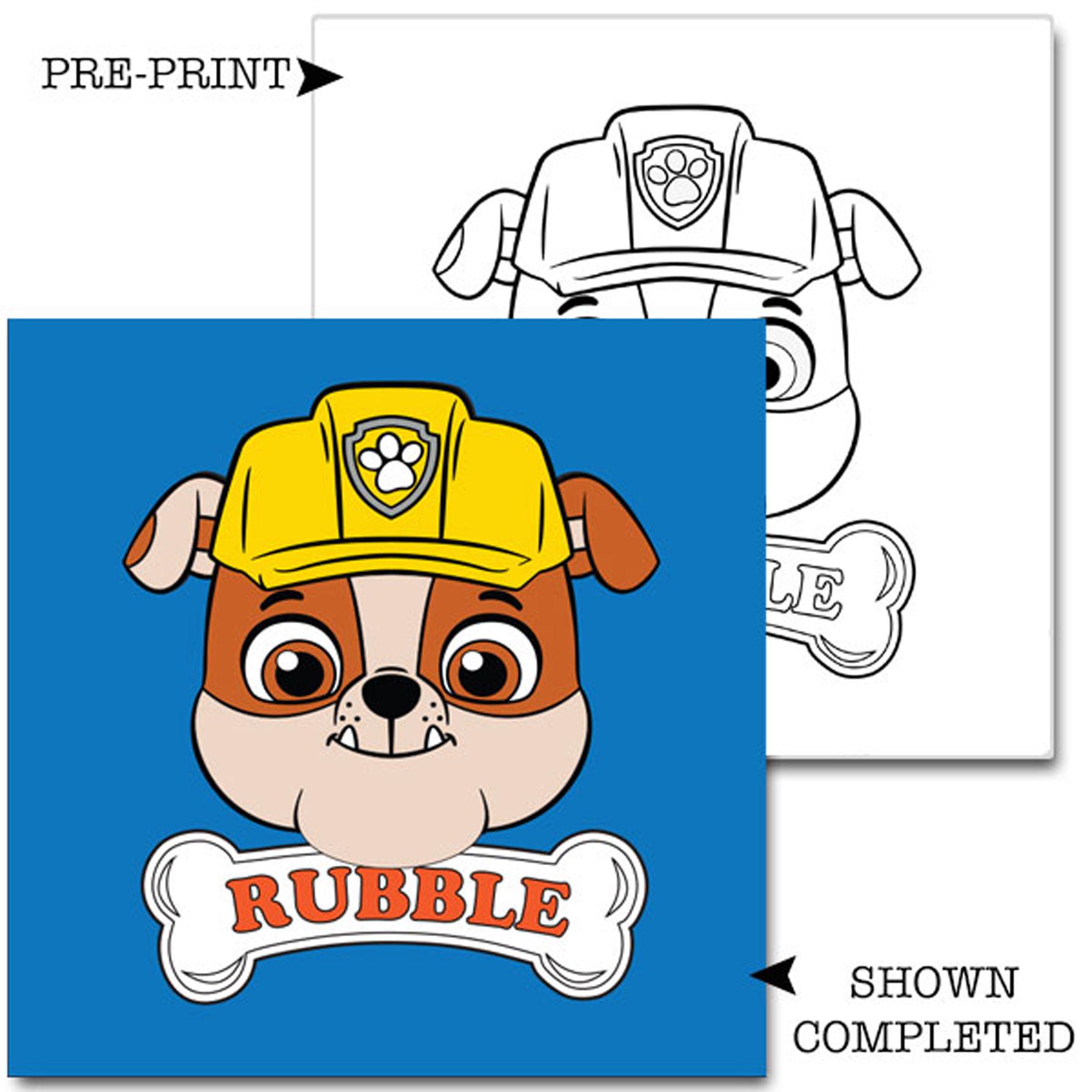 Rubble Paw Patrol Birthday Party Activity, Favor Painting Kit | 10x10 ...